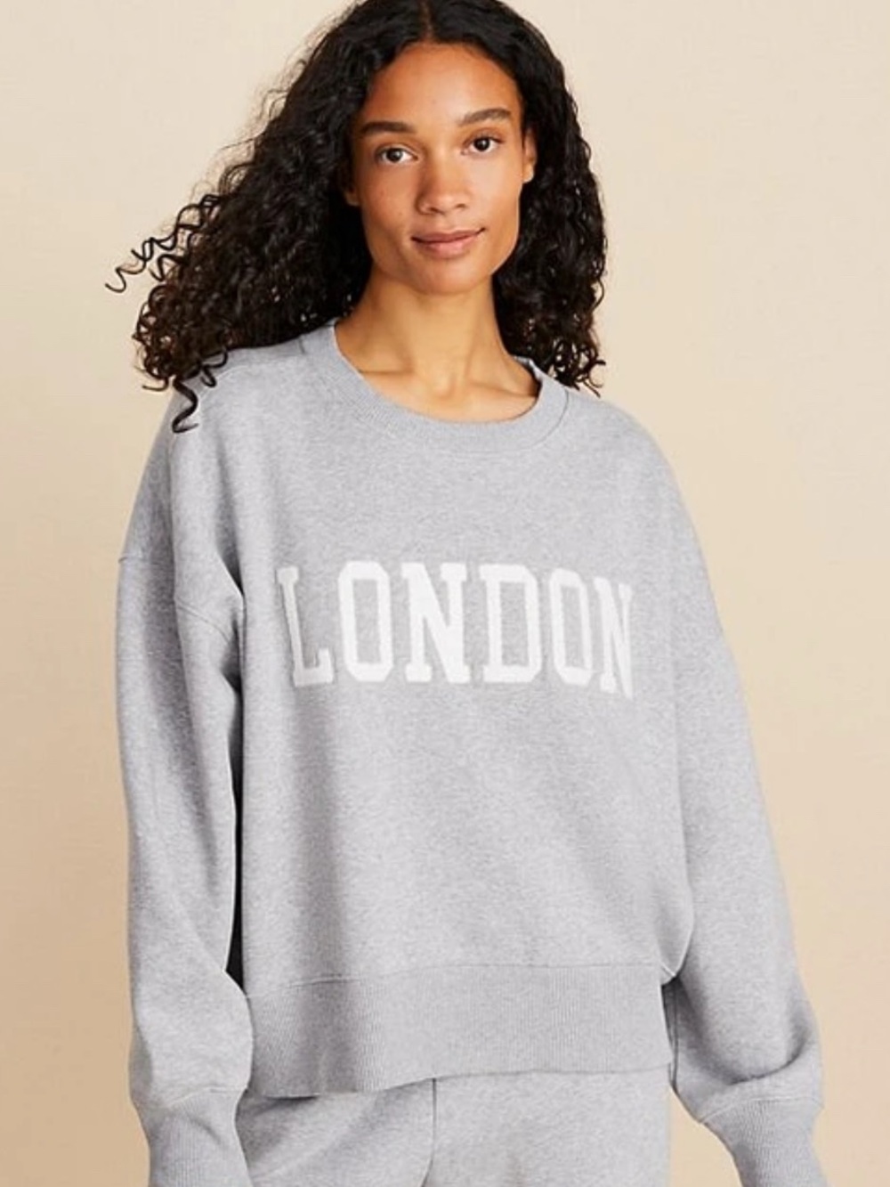 Lou & Grey London Sweatshirt Size Large Oversize Academic